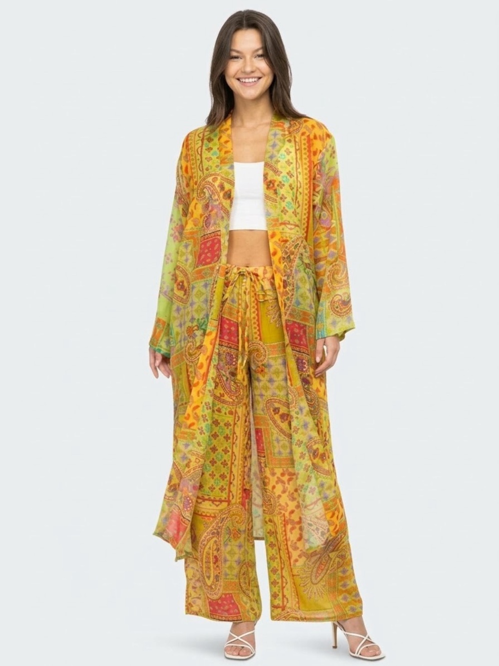 RAJ MOSAIC KIMONO SET size M